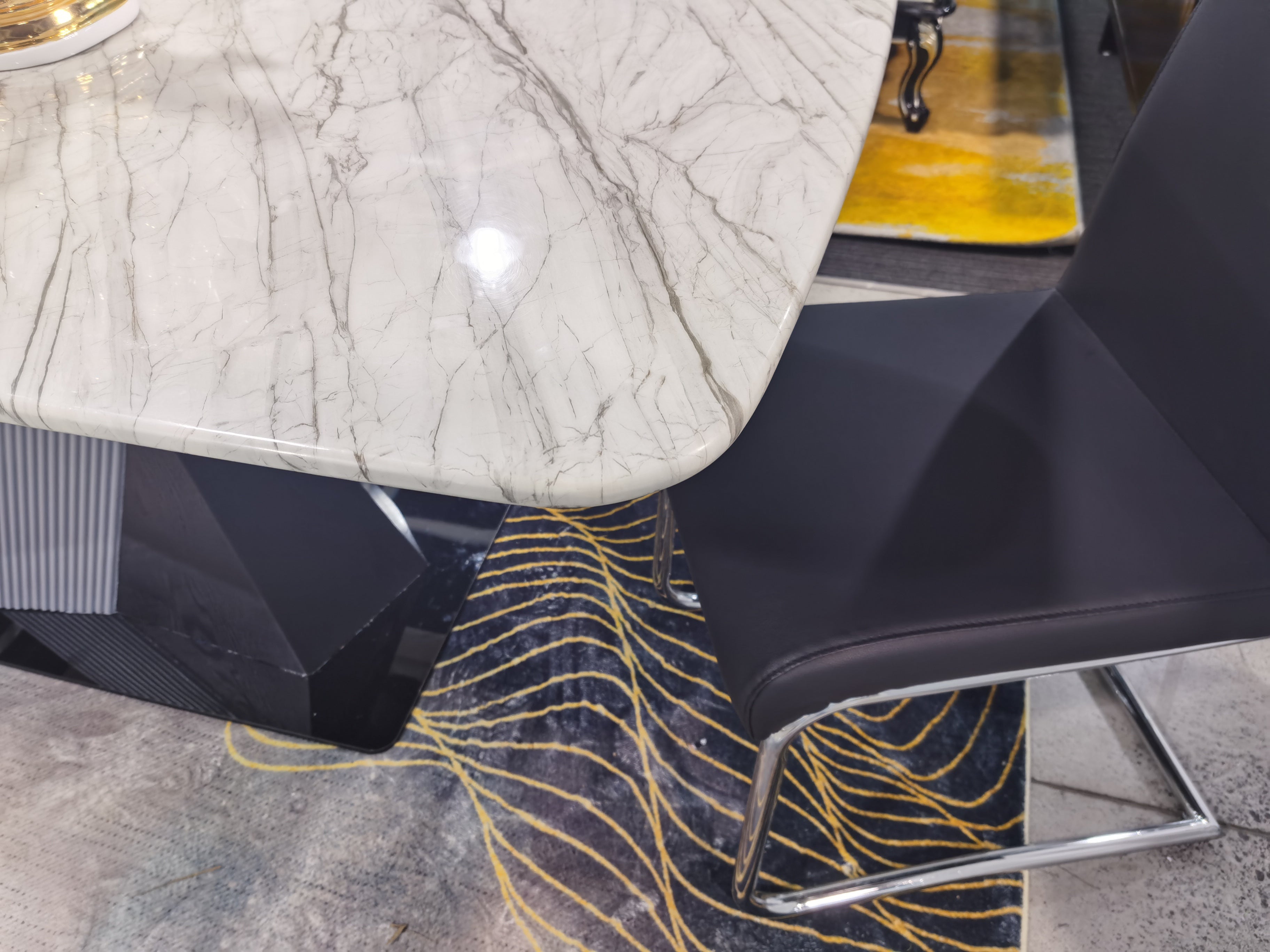 Cobalt Marble Top Dining Table - Preorder Available